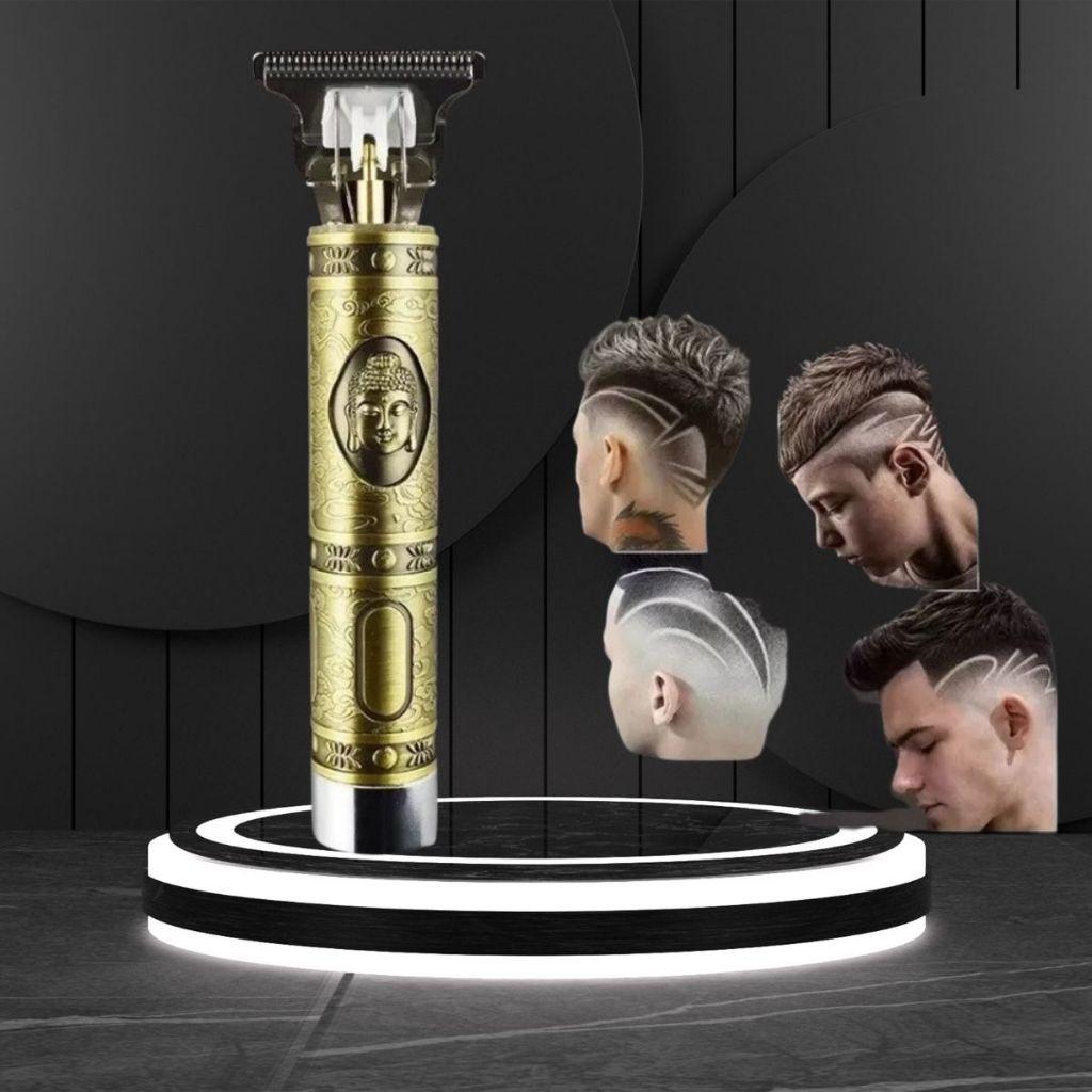 Máquina Profissional de Aparar Cabelo e Barba Trimmer Dragão Usb - Bishopen