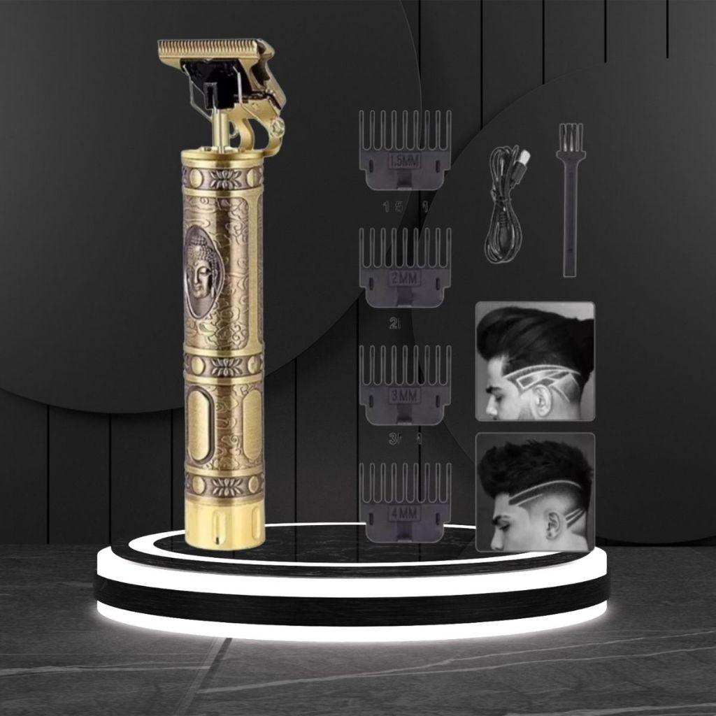 Máquina Profissional de Aparar Cabelo e Barba Trimmer Dragão Usb - Bishopen