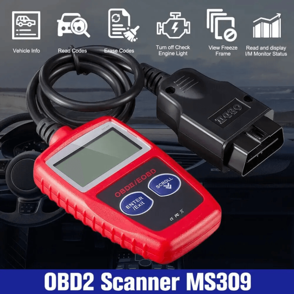 Scanner OBD2 MS309 Diagnóstico Correção Falhas Automotivas - Solução! - Bishopen