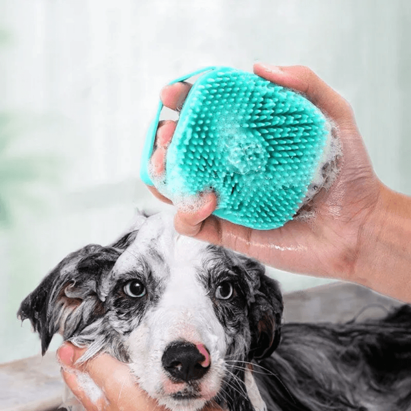 Escova Banho Massagem Pet com Dispenser - Seu Pet Saudável! - Bishopen