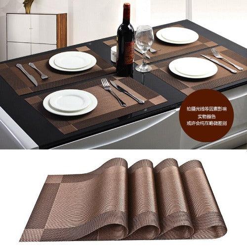 Jogo Americano Decorativo Solitário Retangular 45cm em PVC - Bishopen