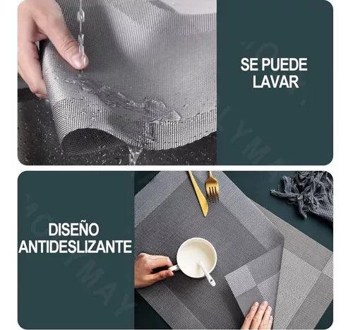 Jogo Americano Jantar Decorativo Retangular PVC - Elegância e Praticidade! - Bishopen