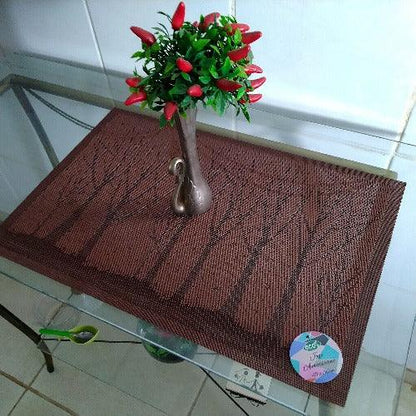 Jogo Americano Decorativo Solitário Retangular 45cm em PVC - Bishopen