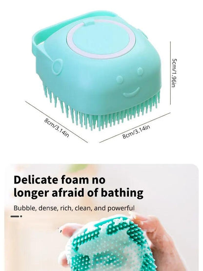 Escova Banho Massagem Pet com Dispenser - Seu Pet Saudável! - Bishopen
