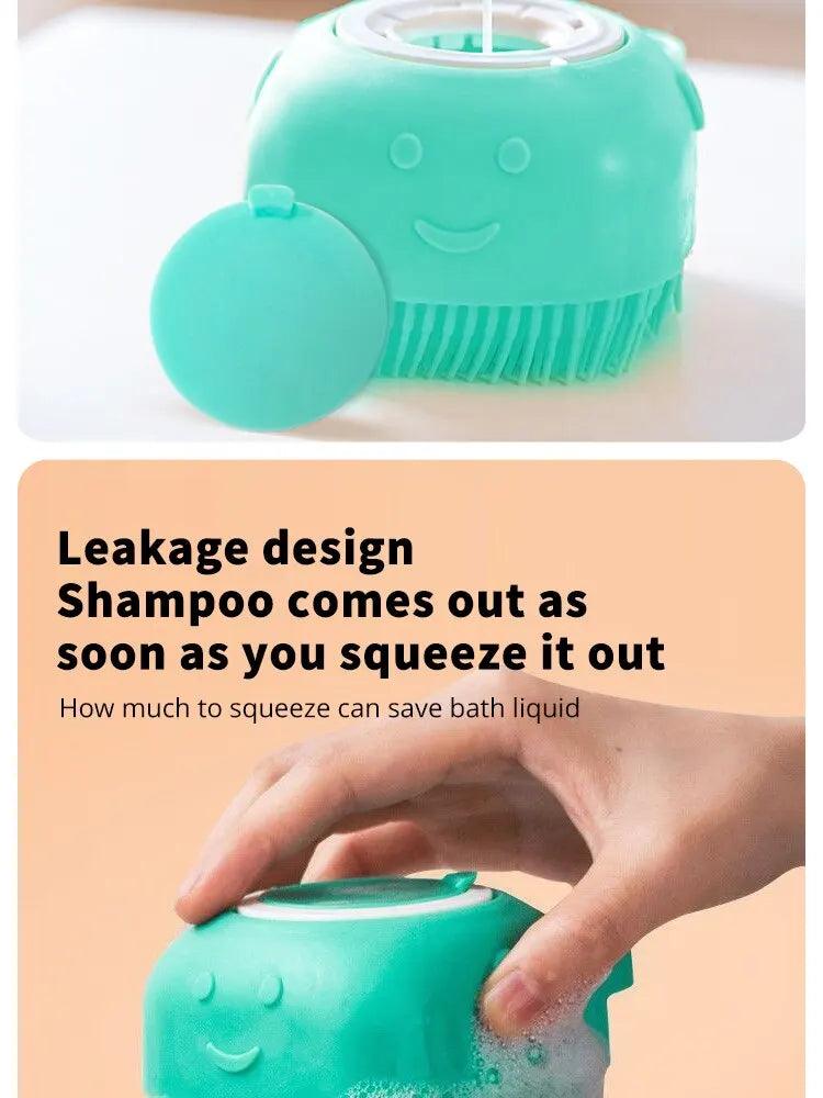 Escova Banho Massagem Pet com Dispenser - Seu Pet Saudável! - Bishopen