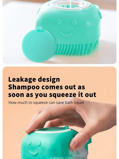 Escova Banho Massagem Pet com Dispenser - Seu Pet Saudável! - Bishopen