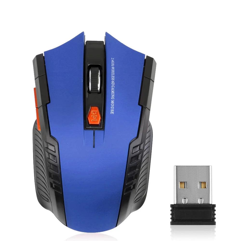 Mouse PC Gamer Wireless 6 Botões 2.4g 1600 Dpi - Conecting! - Bishopen