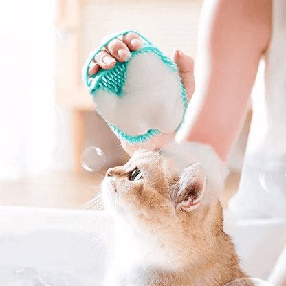 Escova Banho Massagem Pet com Dispenser - Seu Pet Saudável! - Bishopen