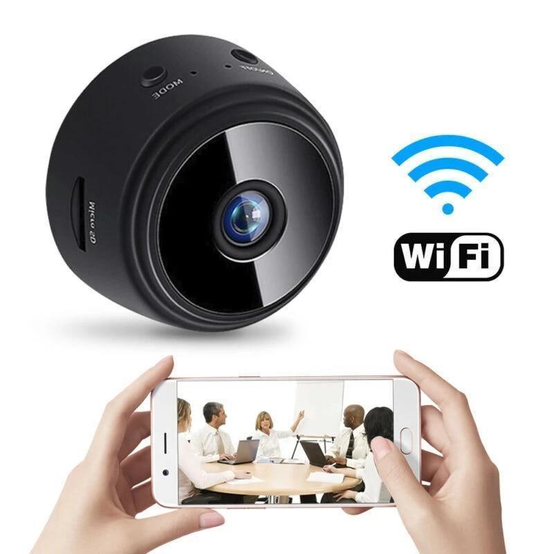 Mini Câmera Segurança Espiã Wifi 1080p Usa SD Visão Noturna - Bishopen